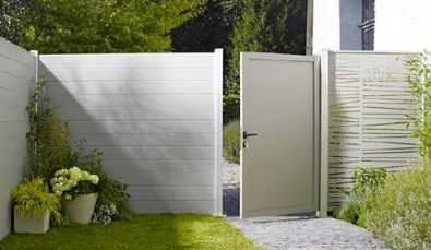 Clôture à lattes fermées sécurité